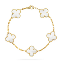 Pulseira Trevo + Colar de Brinde - Banhado a Ouro 18k