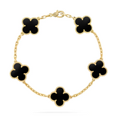 Pulseira Trevo + Colar de Brinde - Banhado a Ouro 18k