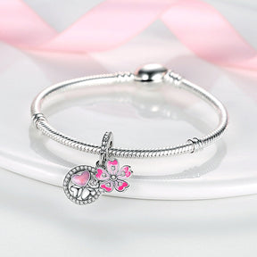 Berloque Pink Flower